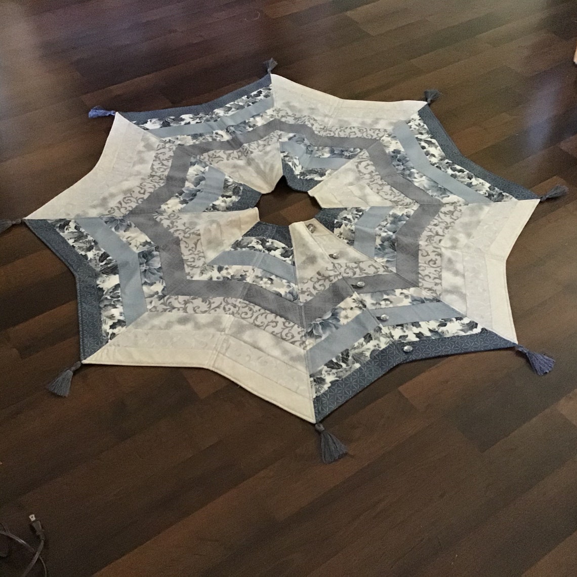Blue And Silver Tree Skirt 