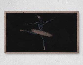 Samsung Frame TV Art - Ballerina Line Art Descarga digital para Samsung Frame