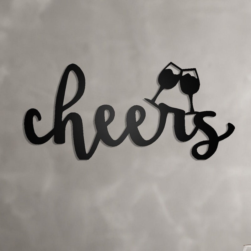 Cheers Sign - Etsy