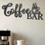 Coffee Bar Script Metal Sign - Home Coffee Area Wall Décor - Steel ...