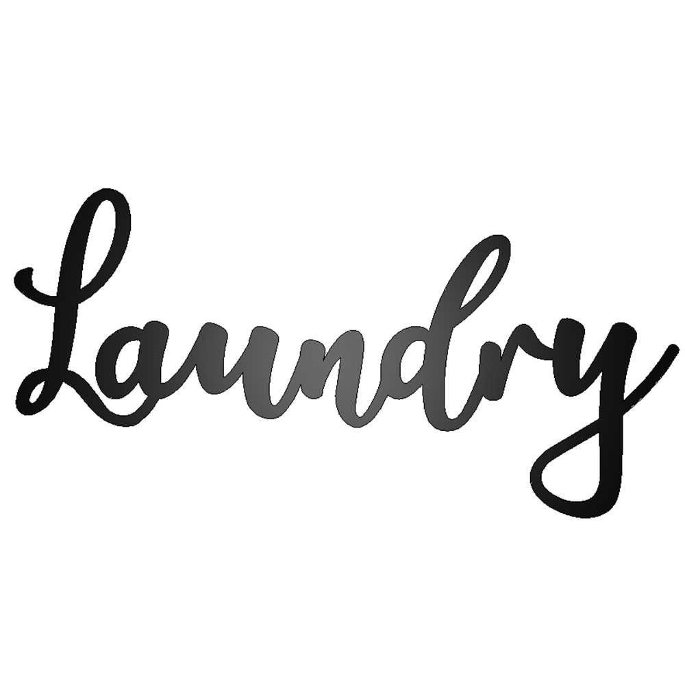 Laundry Metal Script Sign Laundry Room Wall Décor Script Etsy