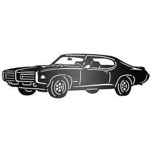 Pontiac GTO Judge 1969 Metal Wall Sign - Steel Garage Wall Art - Classic Car Enthusiast Gift - Man Cave - Home Bar - Home Garage