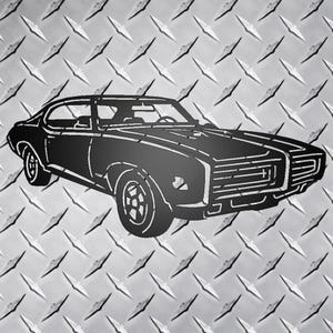 Pontiac GTO Judge 1969 Metal Wall Sign Version 2 - Metal Wall Art - Steel Garage Decor - Man Cave Wall Hanging - Gift for Classic Car Lover