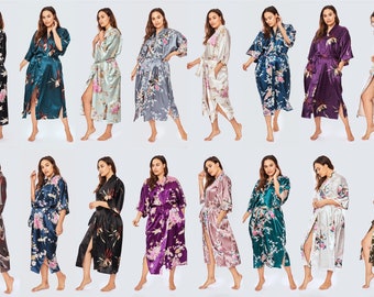 plus size white silk robe