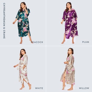 Plus Size Kimono Robes multiple Designs Long KIMONO - Etsy