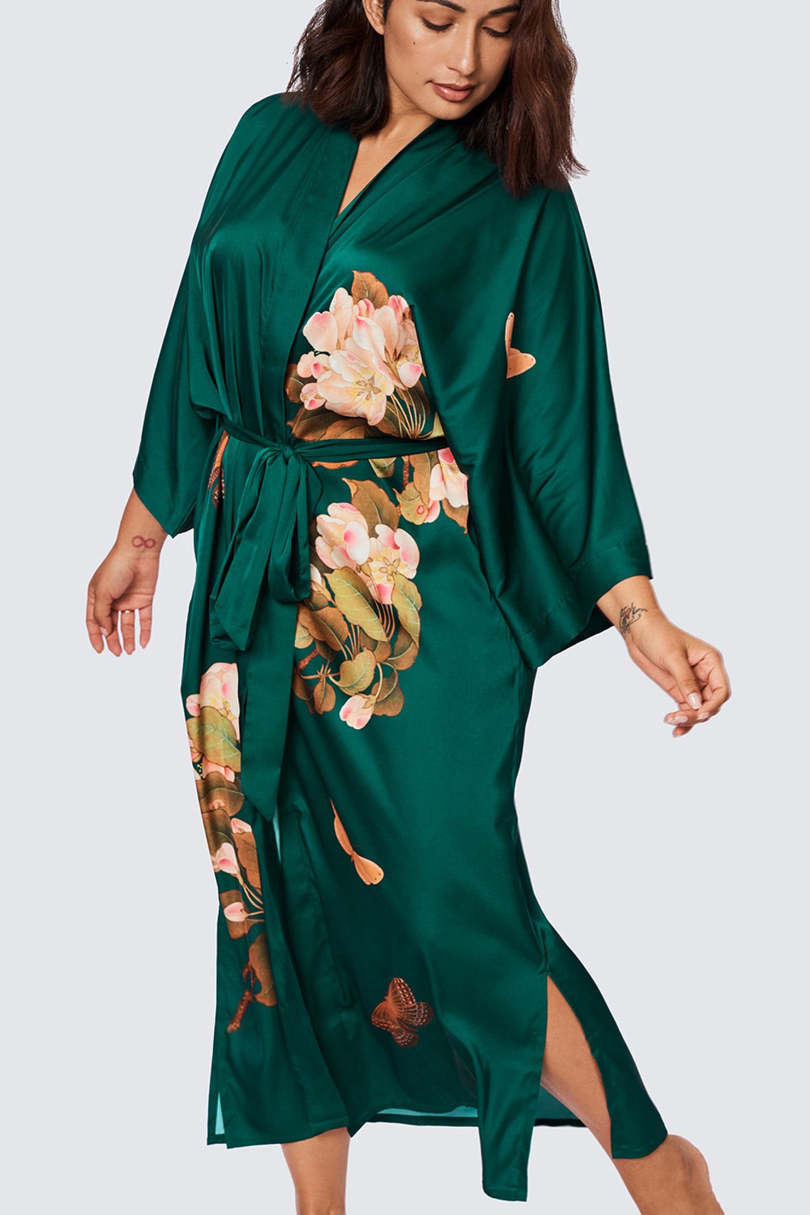 Plus Size Kimono Robes Multiple Designs Long KIMONO Etsy