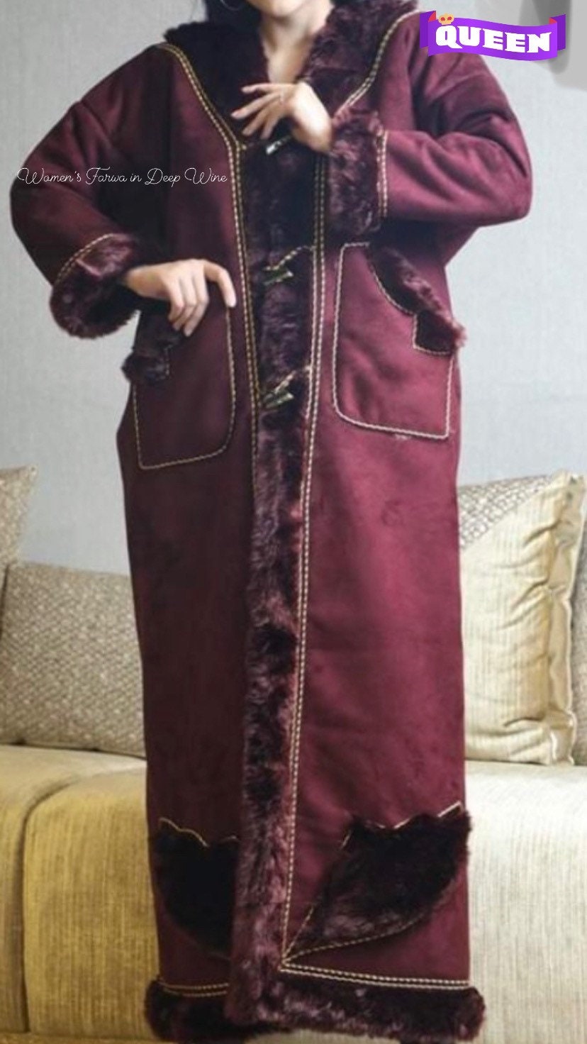 Farwa Bedouin Khaleeji Arab Coat in Poppy Red Etsy