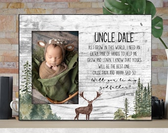 Will You Be My Godfather, Godfather Proposal Gift, Godfather Proposal Wood Frame, Personalized Godparents Frame Gift, Gift for Godfather