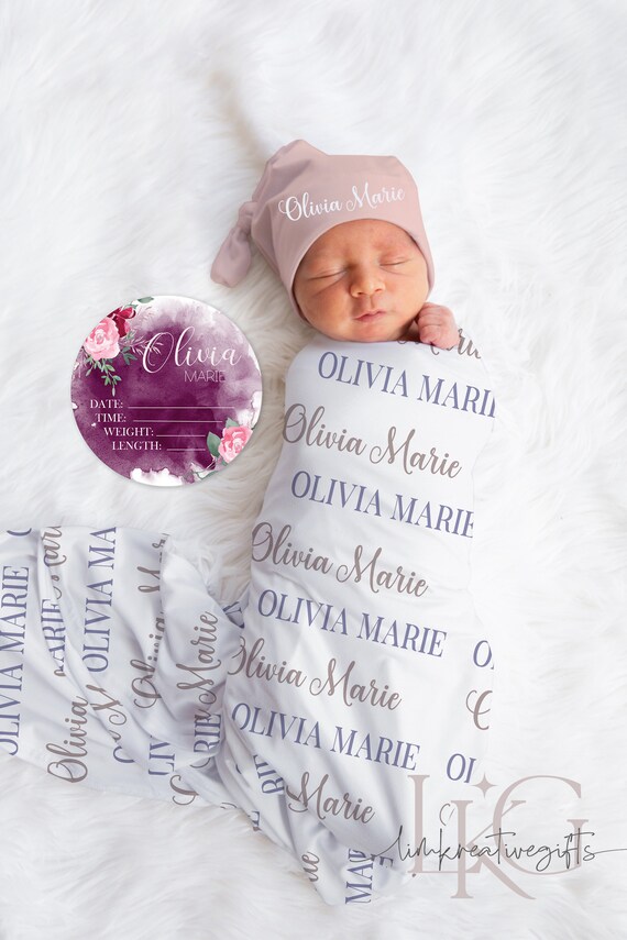 Personalized Baby Blanket, Name Baby Blanket, Personalized Baby Gift, Personalized Name Swaddle Blanket, New Baby Gift, Custom Name Blanket