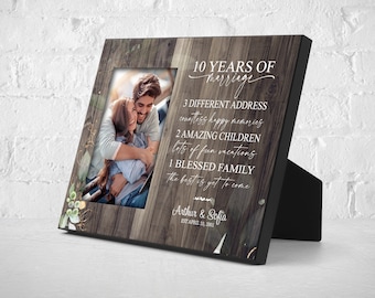 10 Years of Marriage, Anniversary Gift, Wedding Anniversary Gift, Couples Gift, 10th Anniversary Gift