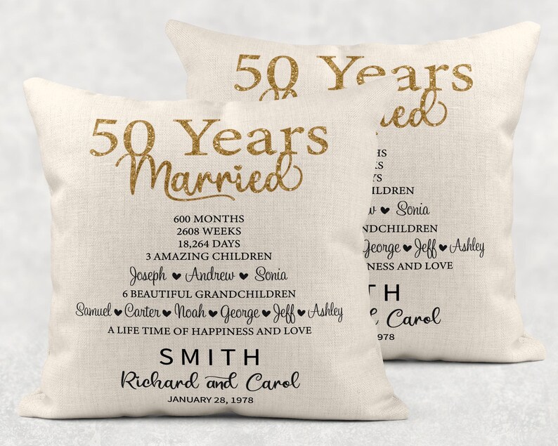 50th Anniversary Gift for Parents