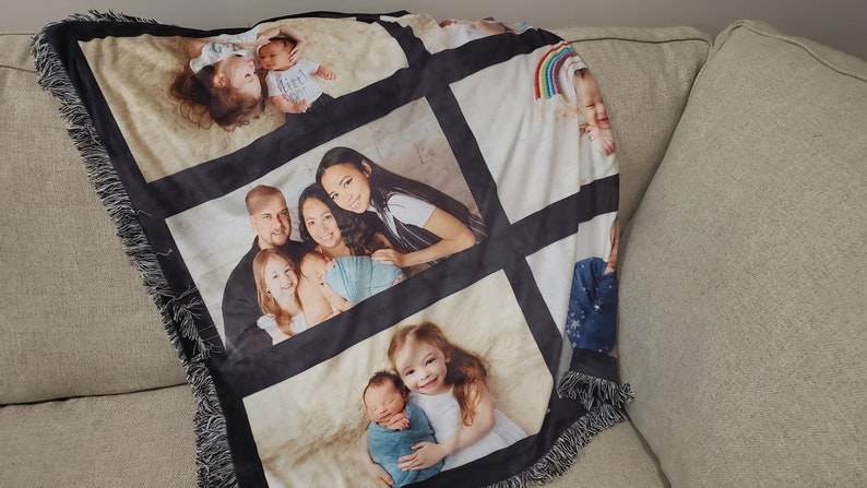 Personalized Family Photo Blanket Custom Photo Blanket - Etsy