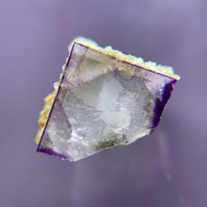 Purple Phantom Cube Fluorite | Yaogangxian | with small growth