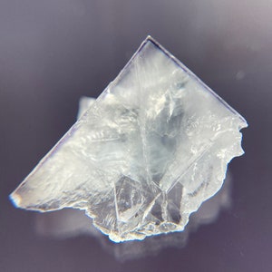 Clear with Blue Line Phantom Cube Fluorite | Micro Mineral | Yaogangxian Mine
