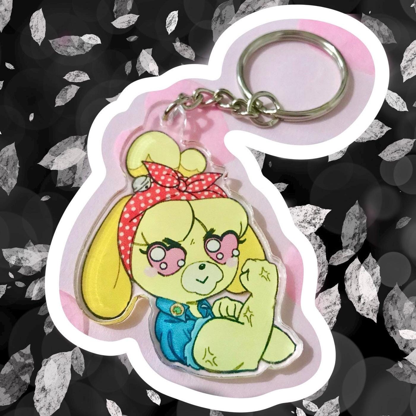 2+ NEW NWT Animal Crossing Nintendo Leaf String Bag + Isabelle Keychain Isabelle Lanyard - Etsy main image 2