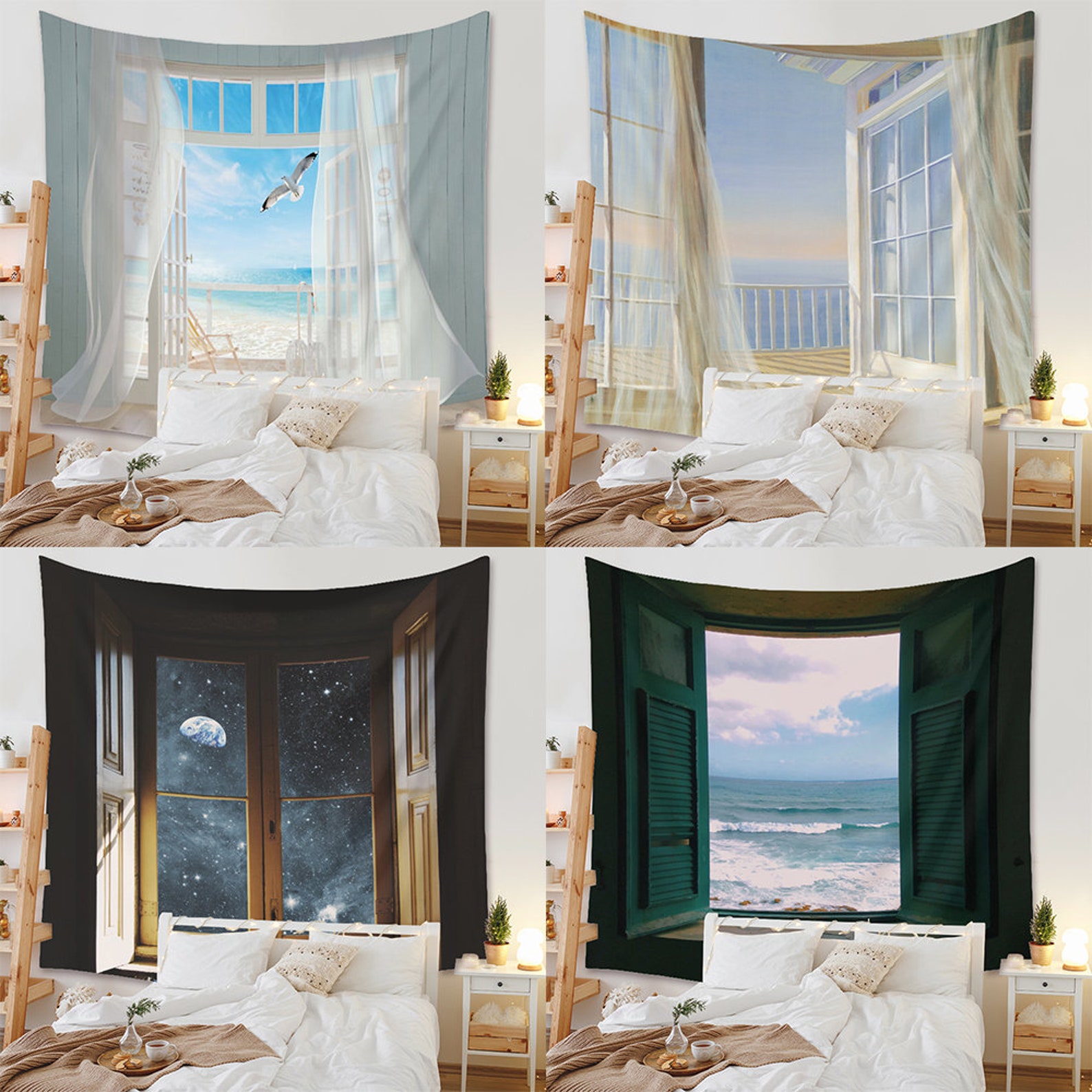 Fenster Wand wandteppich Fenster Wand dekor Fenster Kunst