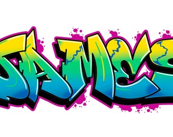 Graffiti Name Etsy