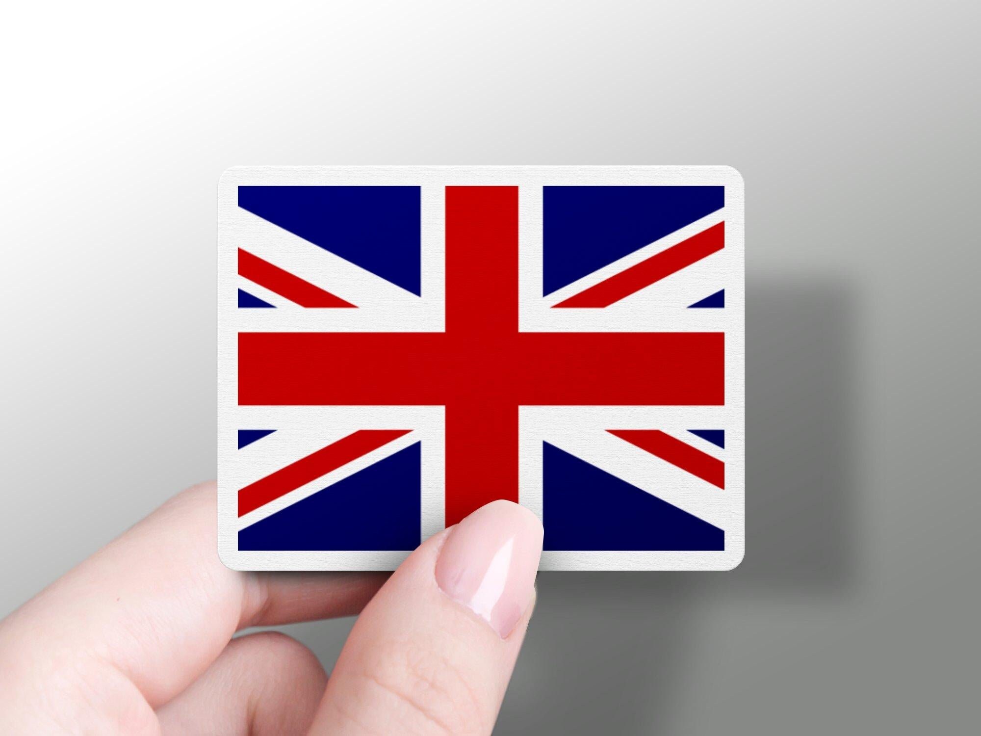 Red Blue Union Jack UK Flag 3D Steering Wheel Decal Sticker For 2014 2