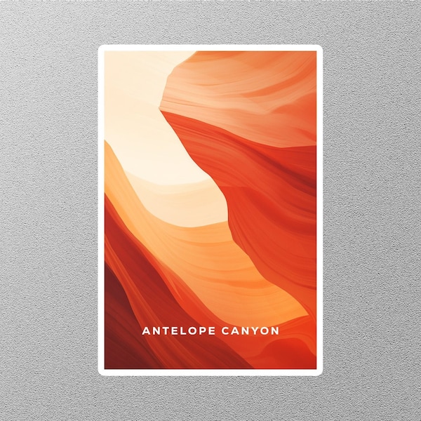 Vintage Antelope Canyon Travel Sticker