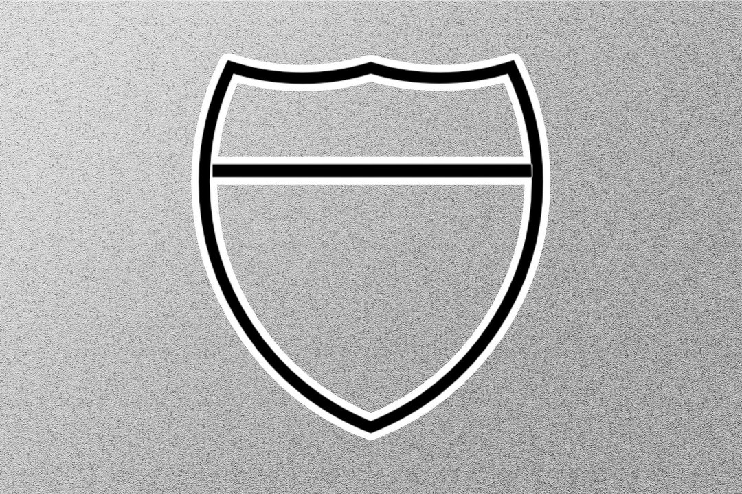 Shield Shape Stickers Emblem Shield Sticker - Etsy