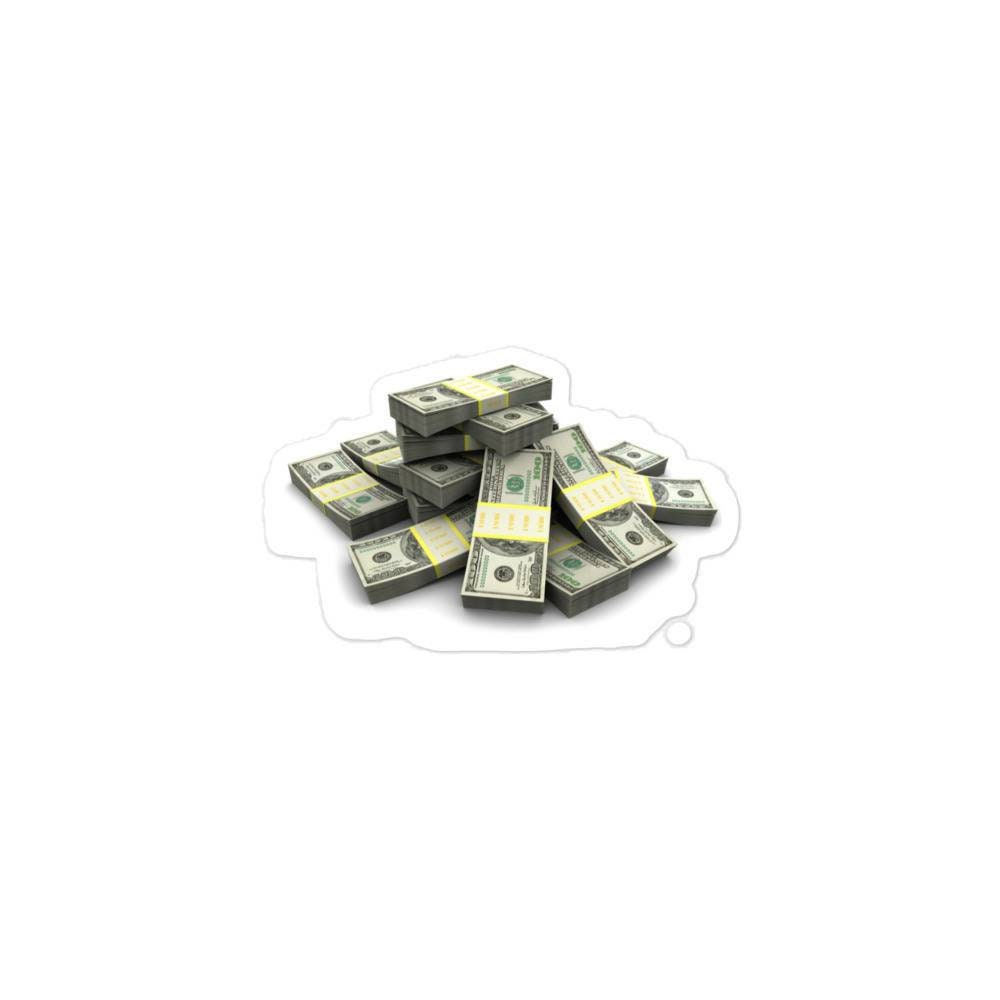 money stack Sticker for Sale by Rad Merch