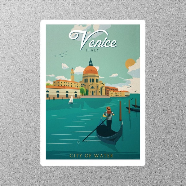 Vintage Venice Travel Sticker