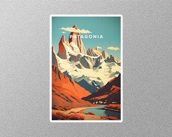 Adesivo da viaggio vintage Patagonia 2