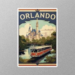 Vintage Orlando Travel Sticker