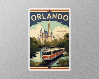 Vintage Orlando Travel Sticker