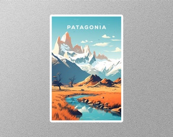 Adesivo da viaggio vintage Patagonia