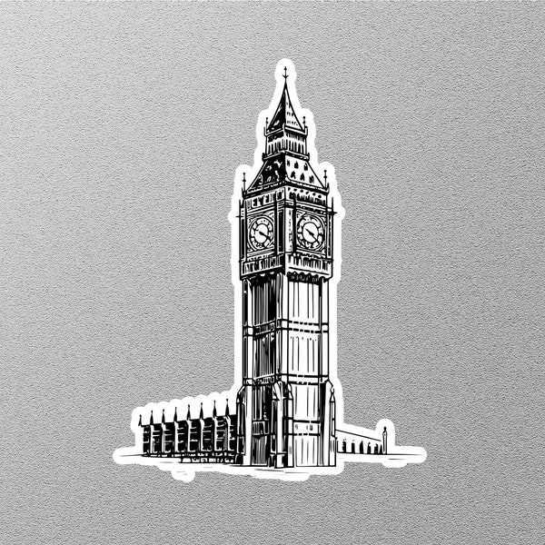 Big Ben Clock Tower London Travel Sticker