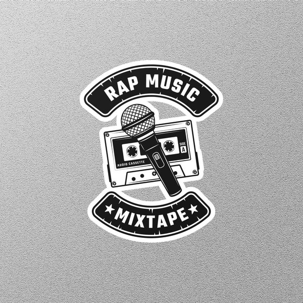 Rap Music Mix Tape Sticker