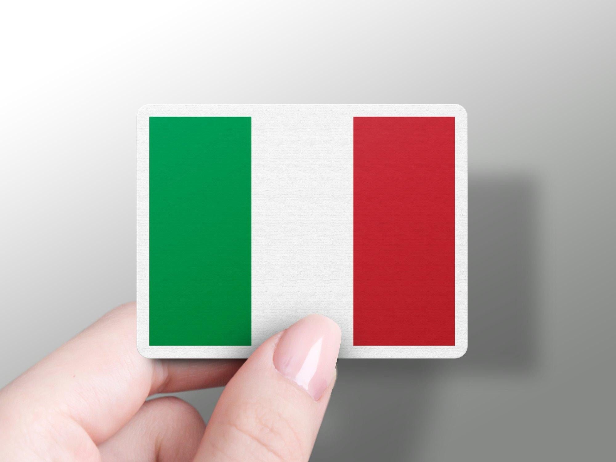 Italienische Italien Italian Flagge Fahne Aufkleber Vinyl Stickers 10cm