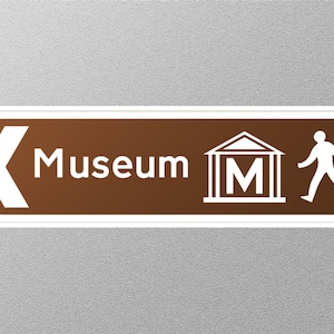 Museum UK Sign Sticker