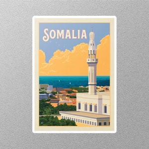 Vintage Somalia Travel Sticker