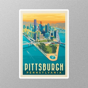 Vintage Pittsburgh Travel Sticker
