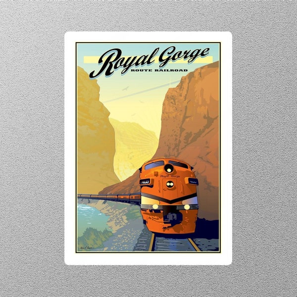 Vintage Royal Gorge Travel Sticker