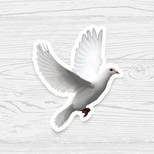 White Dove Sticker
