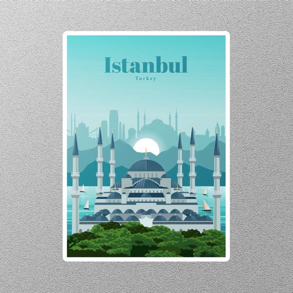 Vintage Istanbul Turkey Travel Sticker