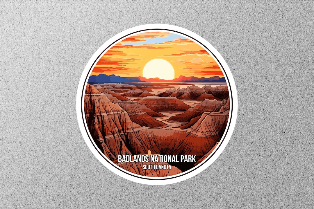 Badlands National Park South Dakota Sticker - Etsy