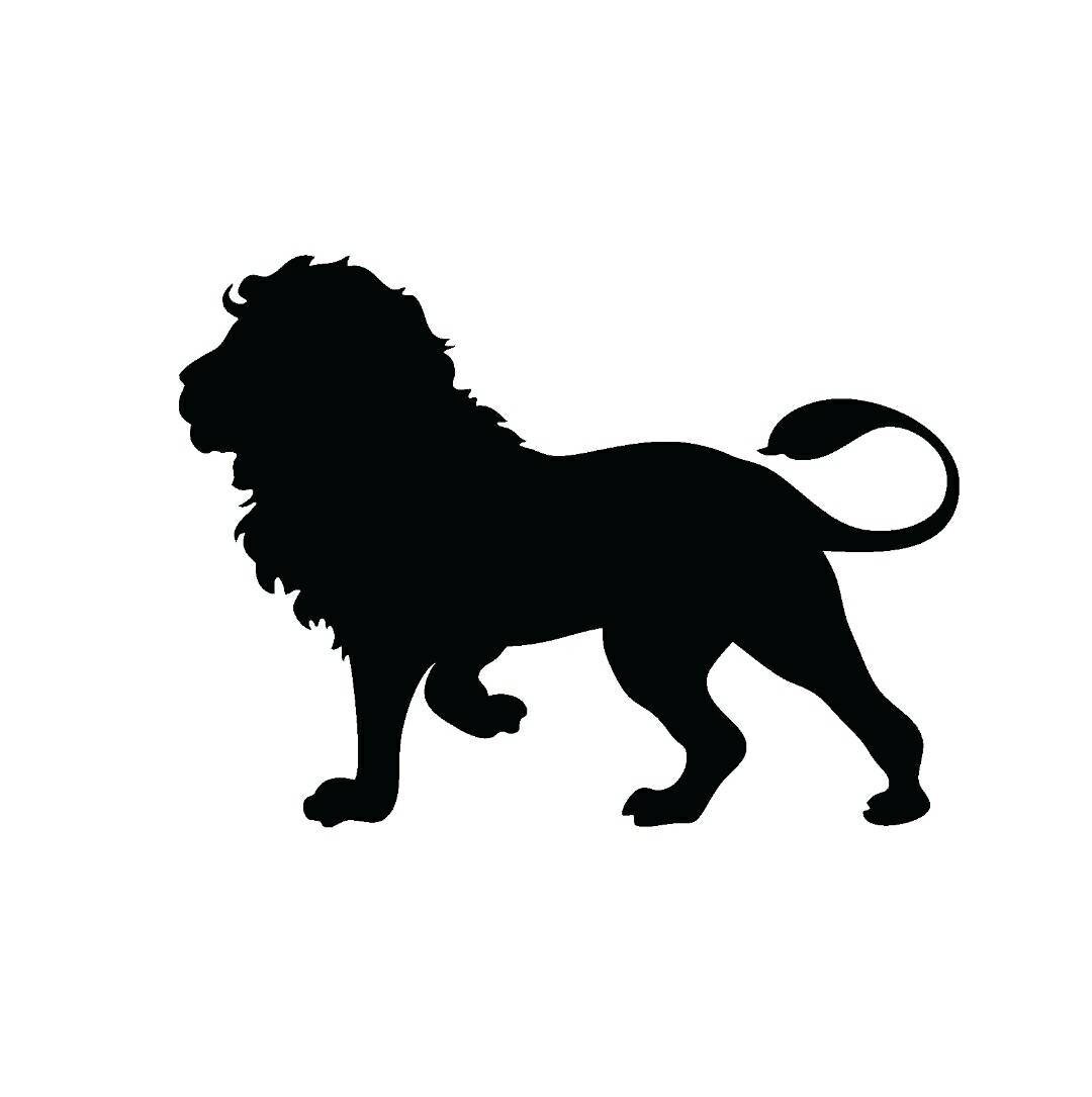 Lion Vinyl Decal Sticker Black Etsy