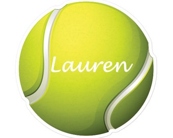 Pallina da tennis personalizzata STICKERS, adesivi da tennis con nome personalizzato