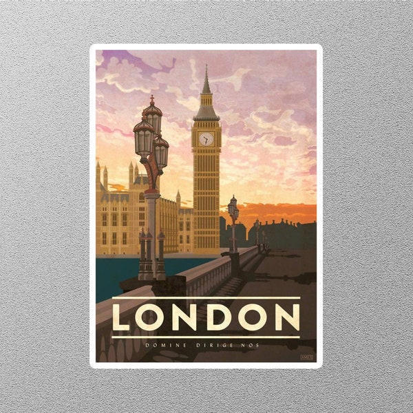 Vintage London Travel Sticker