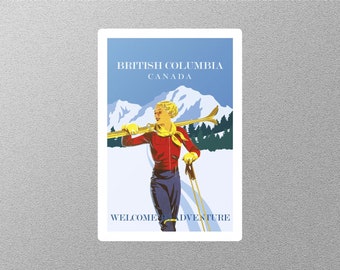 Vintage British Columbia Travel Sticker