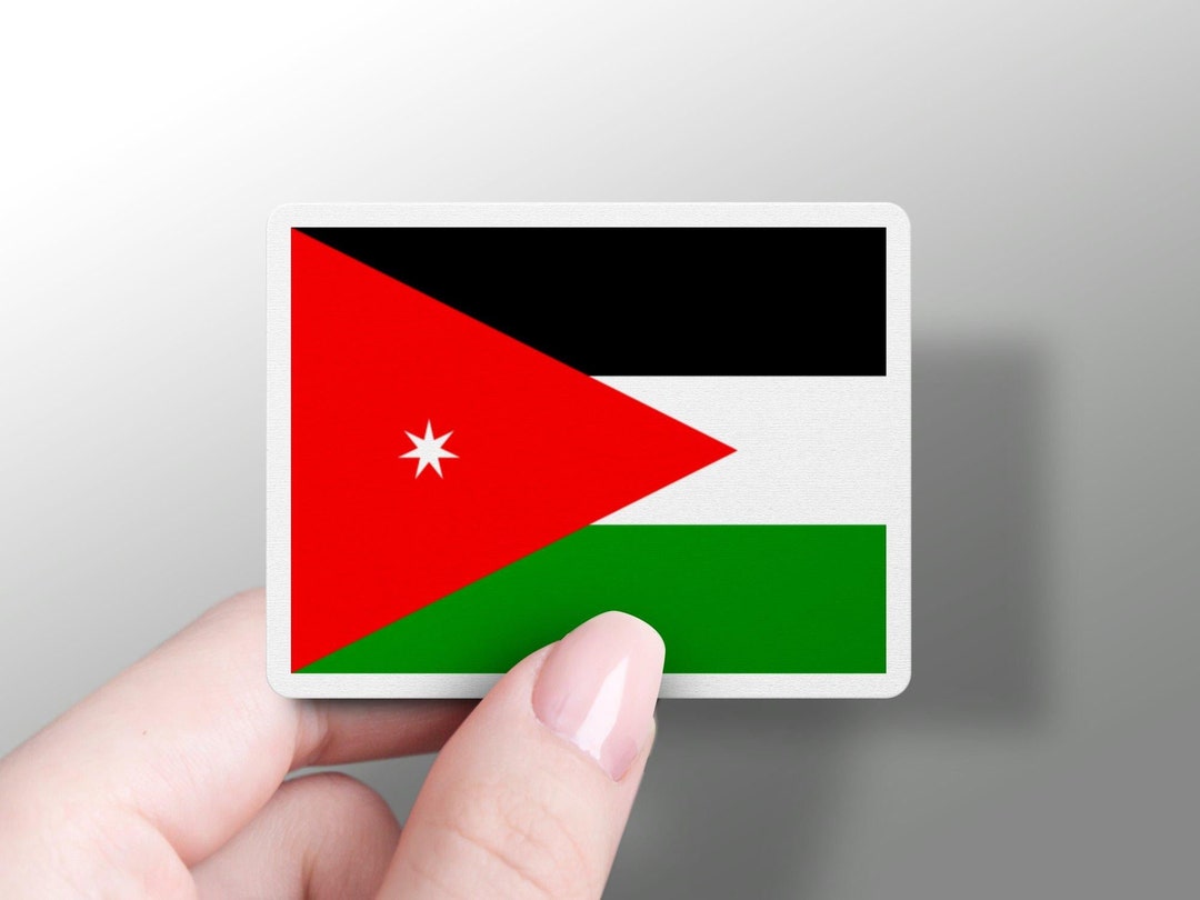 Jordan Flag Sticker Etsy