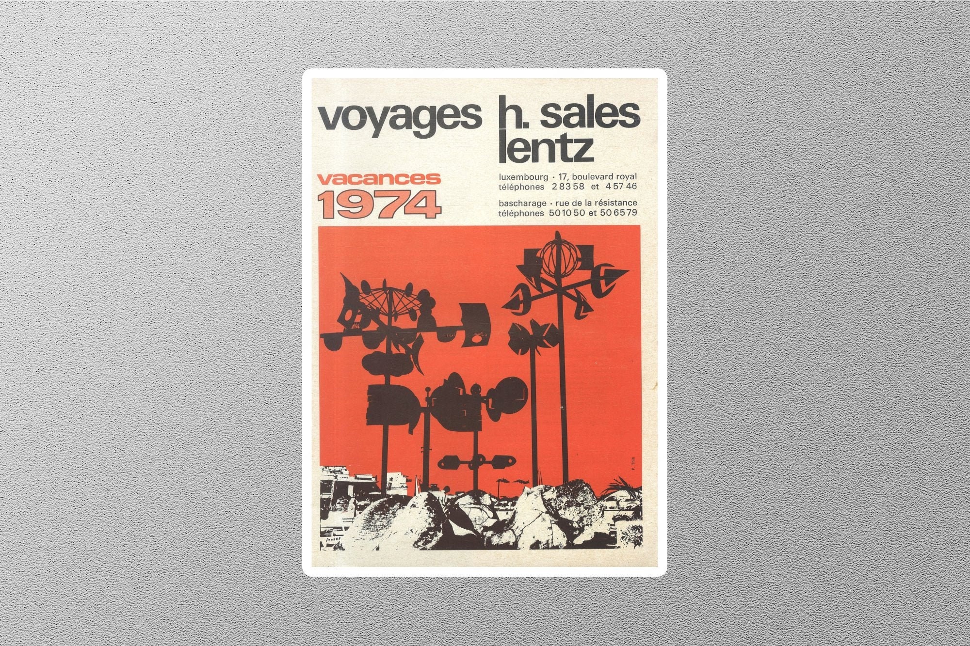 Vintage Voyages Travel Sticker