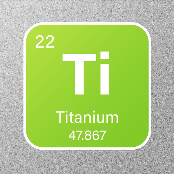 Titanium Periodic Element Sticker