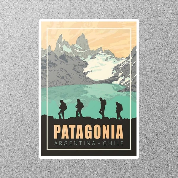 Vintage Patagonia Argentina ChileTravel Sticker