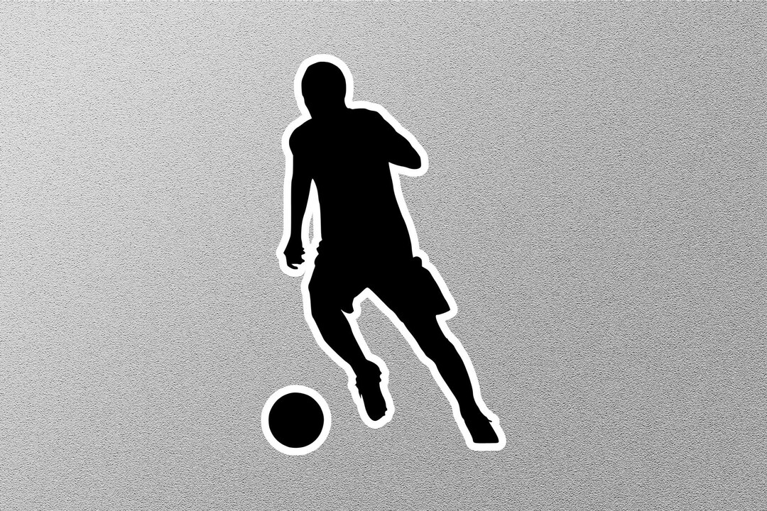 Soccer Men Silhouette Sticker - Etsy