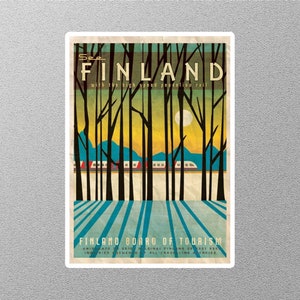 Vintage See Finland Travel Sticker